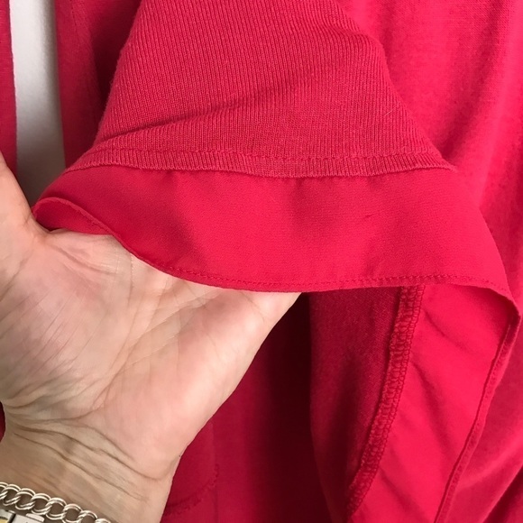 Anthropologie | Deletta Lokka Red Tunic Chiffon S - Picture 6 of 8